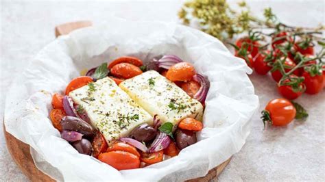 Feta En Papillote Aux Tomates Cerises Et Aux Olives Super Savoureux Et