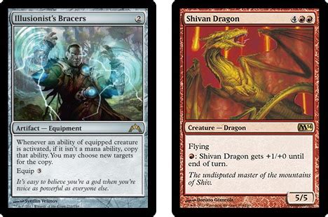 MTG Tutorials • If I have Illusionist's Bracers equipped to Shivan...