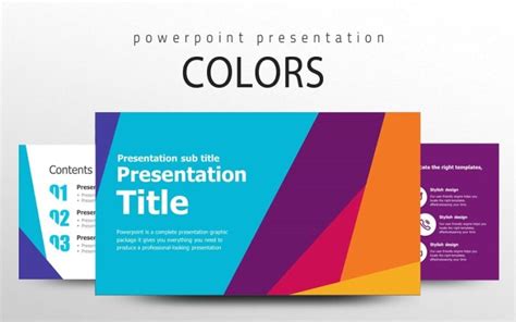 Colors PPT PowerPoint template #108713 - TemplateMonster