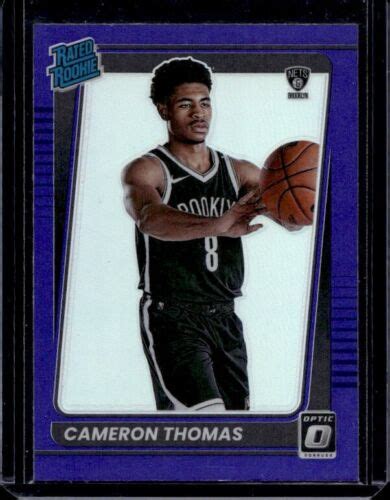 Panini Donruss Optic Cameron Thomas Rookie Purple Prizm Ebay