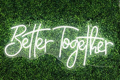 At Last Wedding Event Design Orlando Wedding Better Together Neon