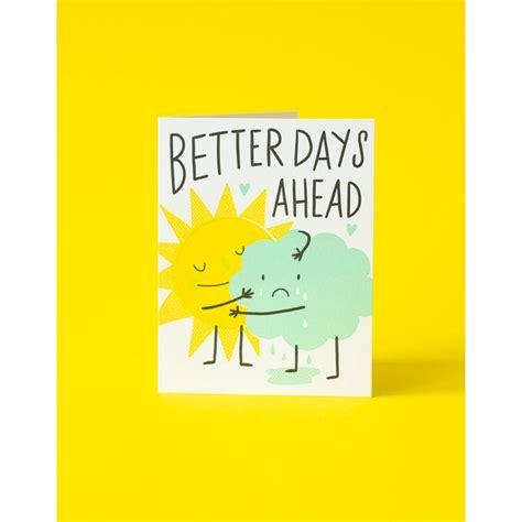 Better Days Ahead Illustrated Greeting Card