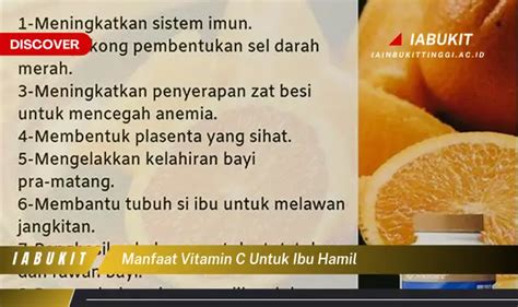 Temukan 7 Manfaat Vitamin C Untuk Ibu Hamil Yang Wajib Kamu Ketahui