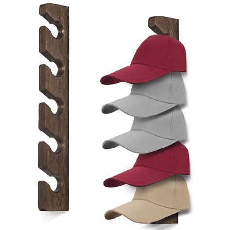 Buy Hat Rack For Wall Baseball Cap Organizer Hanger 2 Pack Modern