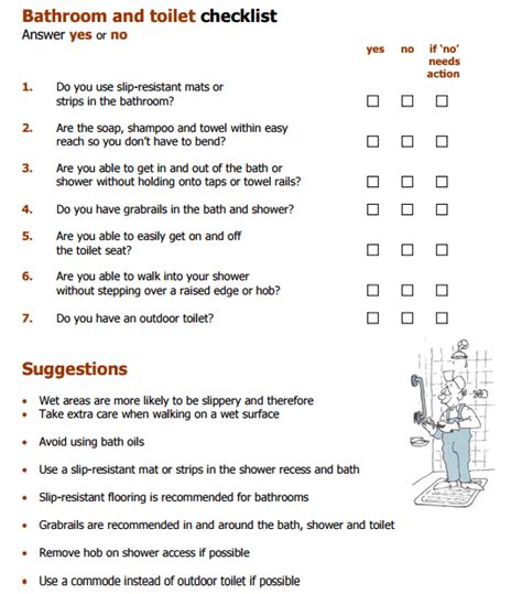 6 Toilet Checklists Word Excel Templates