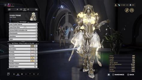 Warframe 3 Skins Ivara Prime Fashion Frame Youtube