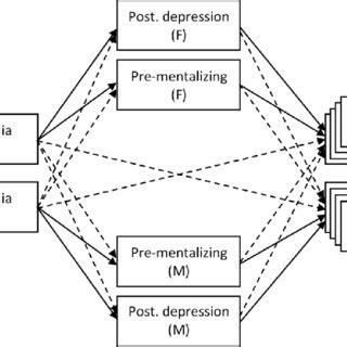 Apim Mediation Path Model Note F Fathers Variables M Mothers