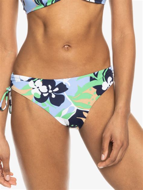 Printed Beach Classics Tie Side Bikini Bottoms For Women Roxy