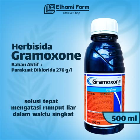 Jual HERBISIDA GRAMOXONE 500 ML 276 SL RACUN PEMBASMI RUMPUT DAN GULMA