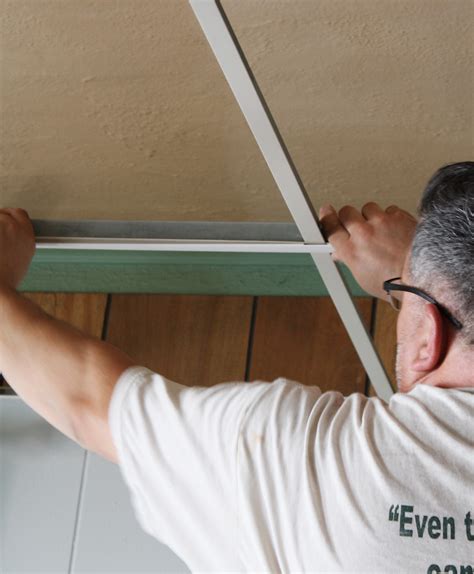 How To Paint Dropped Ceiling Tiles Shelly Lighting