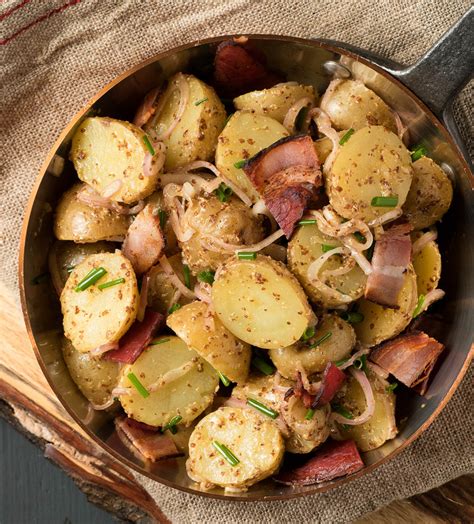 Warm Potato Salad With Bacon And Coarse Mustard Glebe Kitchen