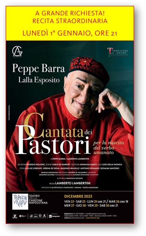 Al Trianon Viviani Peppe Barra E La Cantata Dei Pastori A Capodanno