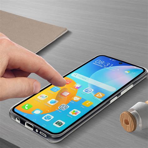 Huawei P smart 2021 Protection Pack Capa de silicone em gel Película