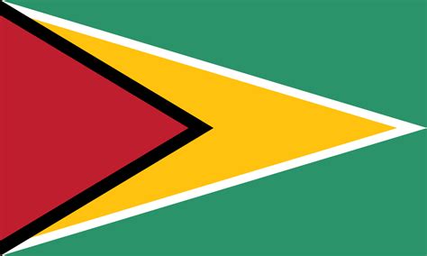 Guyanas Flagga Flaggorvarlden Se