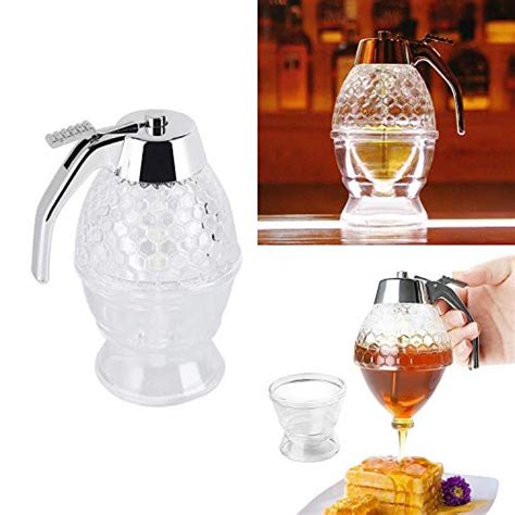 Squeeze Honey Dispenser Plastic No Drip Maple Syrup Dispenser Juice Jar