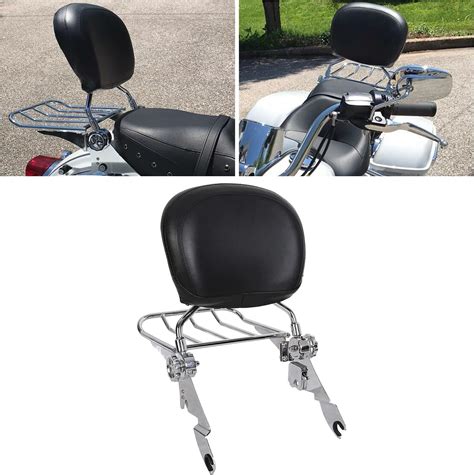 Buy Ecotric Chrome Detachable Backrest Sissy Bar Wluggage Rack