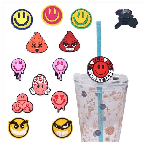 Smiling Face Emojis Styled Mm Reusable Sippy Cup Lid With Silicone Pvc