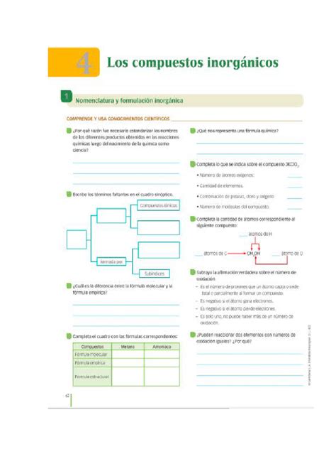 1 Nomenclatura Y Formulación Inorgánica Pdf