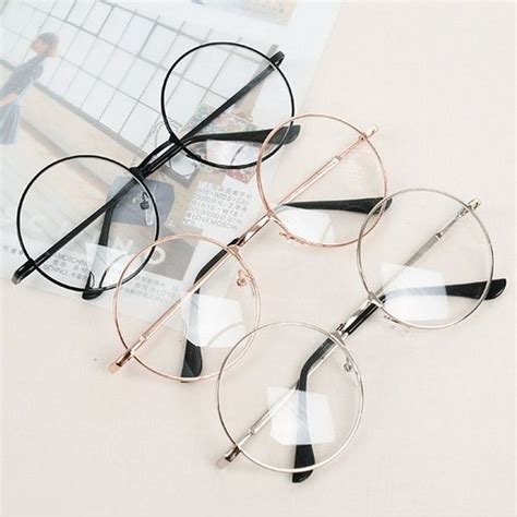 Lover Beauty Retro Round Metal Glasses Frame Harajuku Men And Women