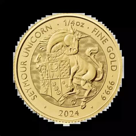 Oz British The Royal Tudor Beasts Gold Seymour Unicorn The