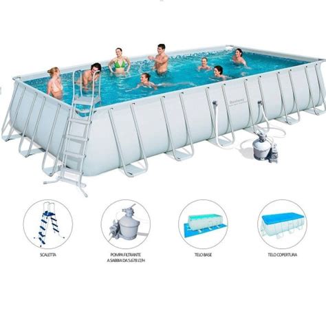 Piscina Rettangolare Power Steel Da X X Cm Bestway