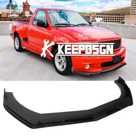 For Ford F 150 Svt Lightning 1993 2004 Gloss Front Bumper Lip Splitter Spoiler £68 97 Picclick Uk