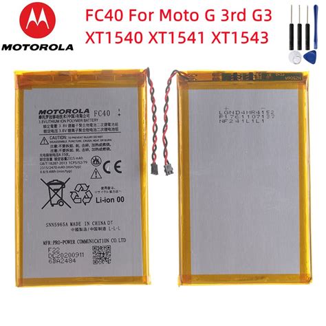 Original Battery Fc Snn A Mah For Motorola Moto G Rd G