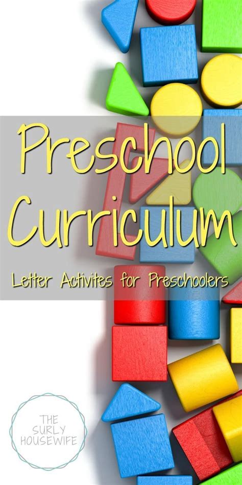 Preschool curriculum – Artofit