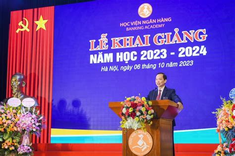 Phó Thống đốc Thường trực Đào Minh Tú dự Lễ khai giảng Học viện Ngân