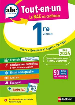 Tout-en-un 1re générale : toutes les matières du tronc commun : bac 2024