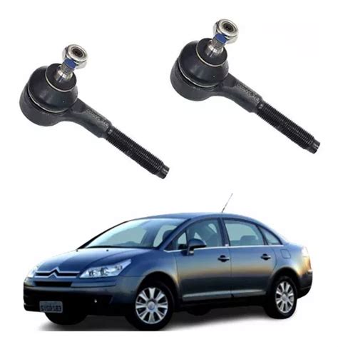 Par Ponteira Terminal Direção Peugeot 307 Citroen C4 Pallas