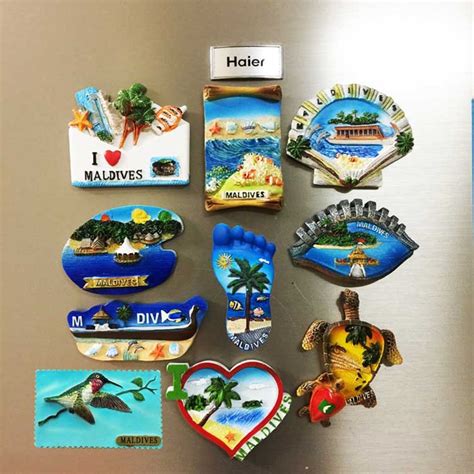 Maldives Fridge Magnet Travel Souvenir Gift Collection Craft Etsy