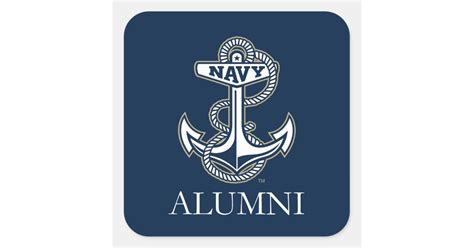 United States Naval Academy Alumni Square Sticker | Zazzle