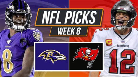 NFL Week 8 Picks Ravens Vs Buccaneers Thursday Night Football Game