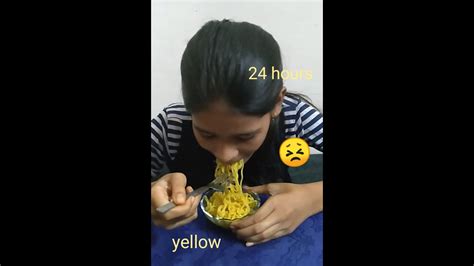 I Only Ate Yellow Food For 24 Hours Challenge Tanisha Vlogs YouTube