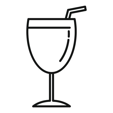 Mulled Wine Glass Icon Outline Style 14502542 Vector Art At Vecteezy