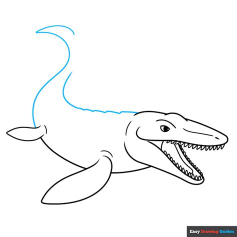 How To Draw A Mosasaurus Really Easy Drawing Tutorial