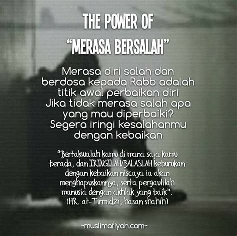 The Power Of Merasa Bersaalah Is Shown In Black And White Text