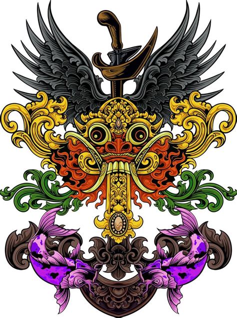 Barong Bali Design Vector 20546884 Vector Art At Vecteezy