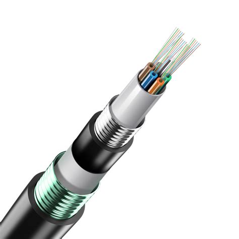 Gyts Outdoor Fiber Optic Cable Double Jacket Direct Buried Al Tape