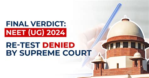 Final Verdict Neet Ug Re Test Denied By Supreme Court