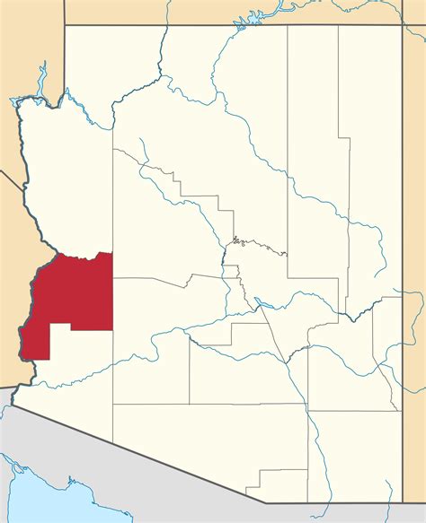 Map Of Arizona Highlighting La Paz County Garcia Law Firm Plc