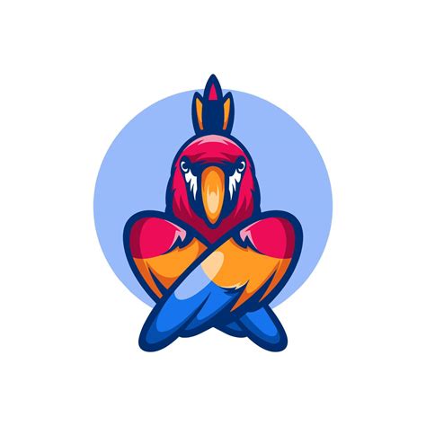 Parrot Bird Character Illustration 10923090 Vector Art at Vecteezy