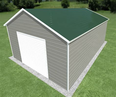 18x25 Boxed Eave Roof Metal Garage Alan S Factory Outlet