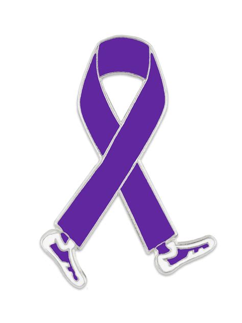 Pinmarts Purple Domestic Violence Awareness Ribbon Enamel Lapel Pin