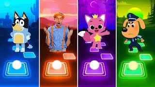 Bluey Bingo Cartoon Vs Blippi Cartoon Vs Pinkfong Hogi Doovi