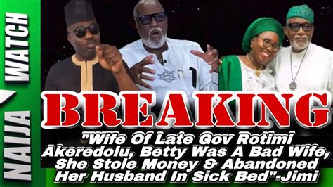 Breaking Betty Akeredolu The Late Ondo Gov Rotimi Akeredolu