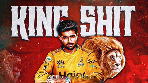 King Shit Ft Babar Azam 🖤 Velocity Edit Babar Azam Edit 👑 Shubh Razer