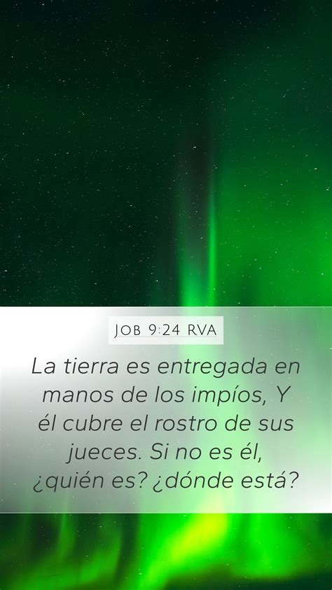 Job 9 24 RVA Mobile Phone Wallpaper La Tierra Es Entregada En Manos