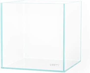 LANDEN 20C Gallon Cube Rimless Low Iron Clear Aquarium Tank All Glass